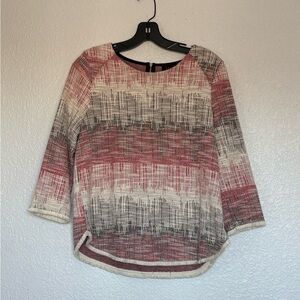 W5 Red and Black Patterned Blouse
